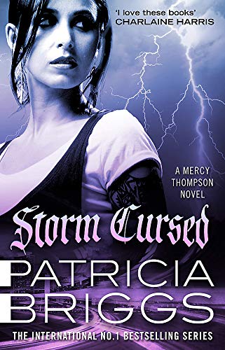 Book cover featuring a woman against a purple background with lightning and city lights.