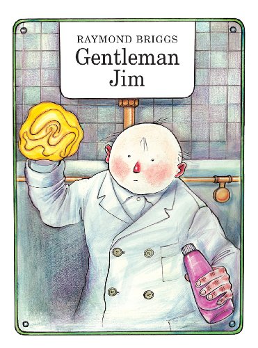 Illustration of a bald man in a bathtub with a sponge.