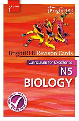 National 5 Biology Revision Cards cover with colorful figures jumping.