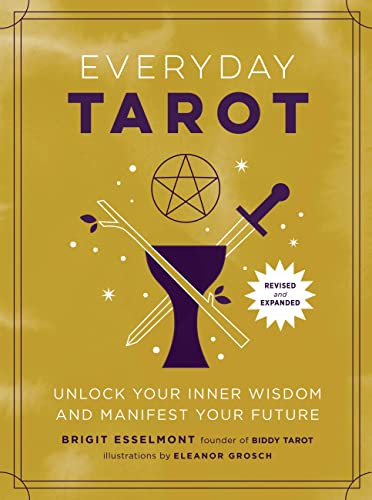 Book cover for "Everyday Tarot" featuring a pentagram, chalice, and sword.