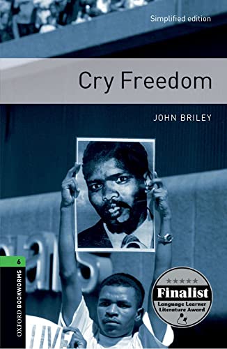 Book cover for “Cry Freedom” featuring a portrait and protest imagery.