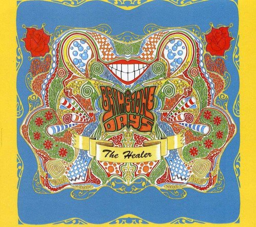 CD cover with colorful, psychedelic floral and face design.