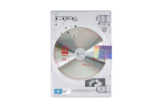 Bring Me The Horizon live album CD/DVD with circular design.