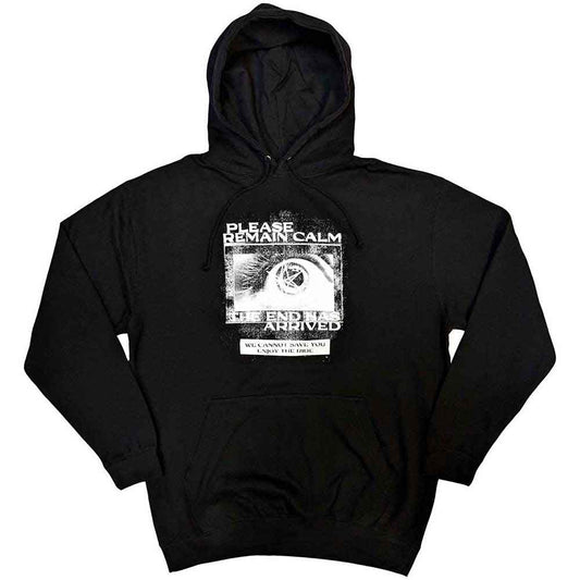 Dark gray hoodie with "Bring Me The Horizon" and "Remain Calm" graphic, size XX-Large.