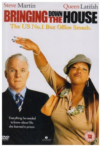 DVD cover for "Bringing Down the House" featuring Steve Martin and Queen Latifah.