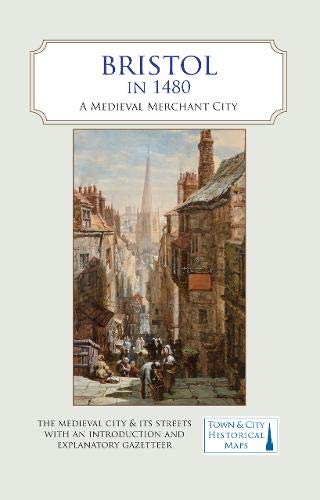 Book cover depicting a painted medieval city street scene with buildings and people.