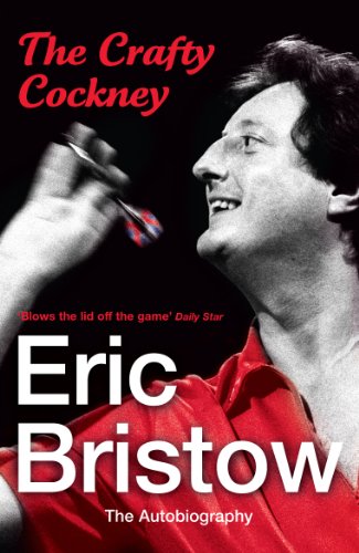 Book cover featuring Eric Bristow in a red shirt throwing a dart against black.