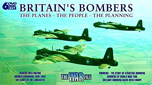 DVD cover for “Britain’s Bombers” featuring three vintage WWII aircraft.