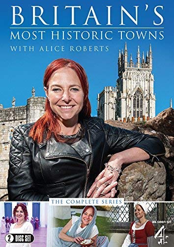 DVD cover featuring Alice Roberts with a historic stone building in the background.