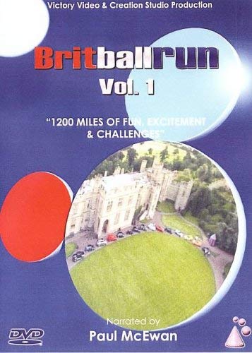 DVD cover for “Britball Run Vol. 1” featuring a castle and cars.