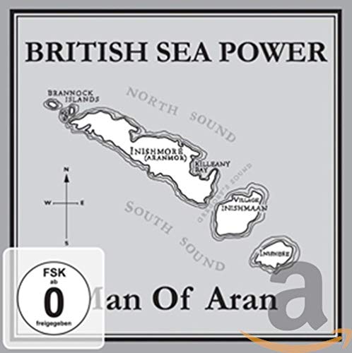 British Sea Power "Man Of Aran" CD cover with map illustration.
