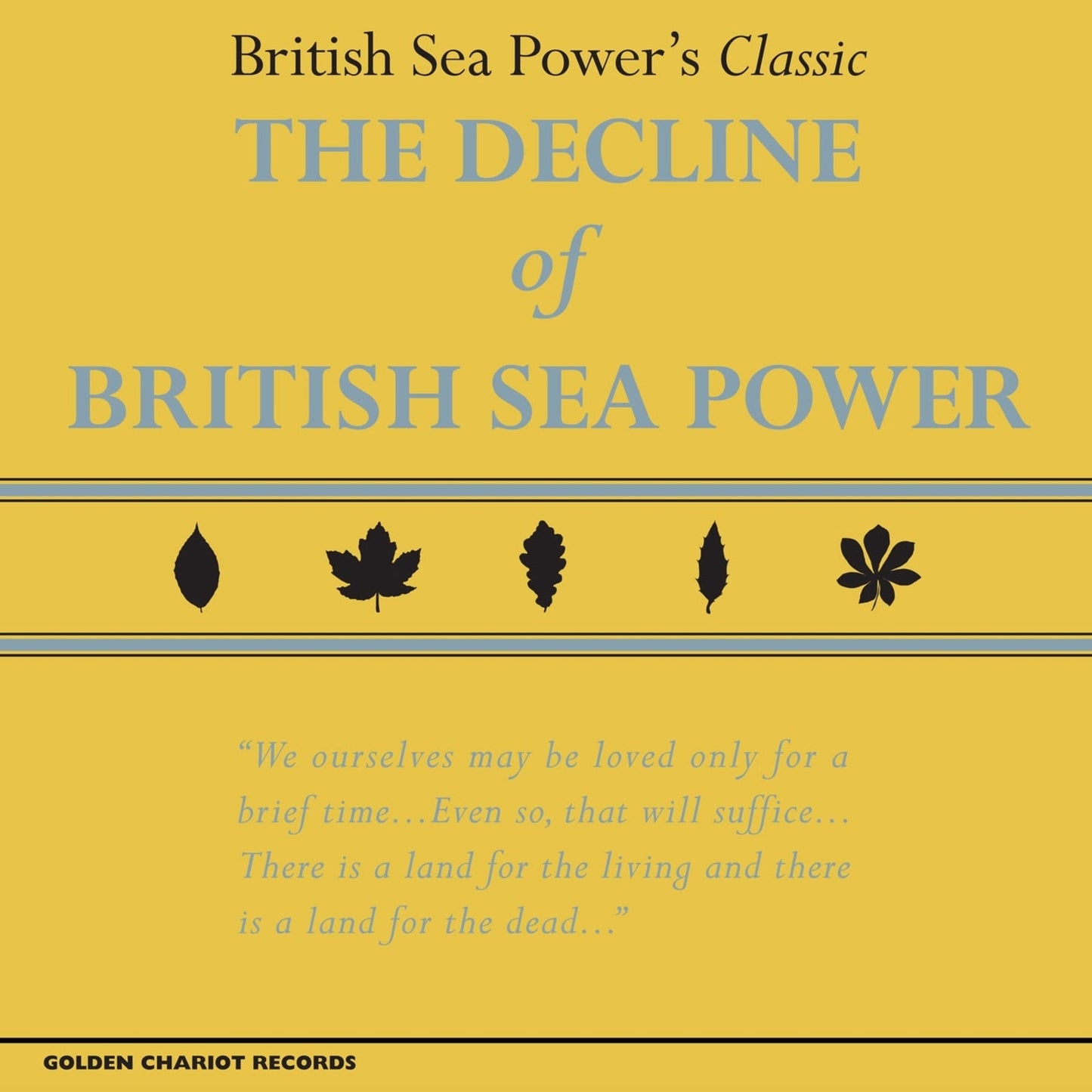 Yellow vinyl record cover for British Sea Power’s “The Decline Of British Sea Power.”