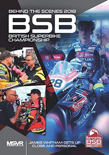 Collage of motorcyclists and crew on DVD cover for British Superbike Championship documentary.