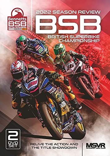 British Superbike Championship 2022 season review Blu-ray cover with racers.