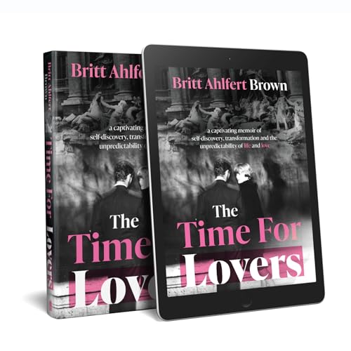Book cover depicting two figures in grayscale with pink title text.