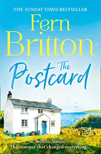 Book cover: "The Postcard" by Fern Britton, featuring a coastal cottage.