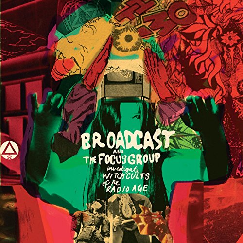 CD cover with layered, colorful imagery of hands and a radio.