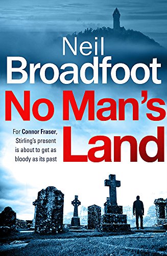 Book cover: "No Man's Land" with a graveyard and distant monument.
