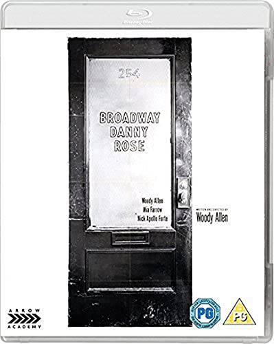 Broadway Danny Rose Blu-ray cover featuring a black door against a white background.