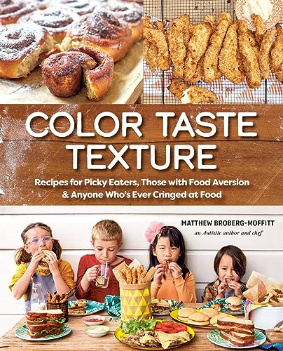 Cookbook cover featuring children eating, with images of baked goods and fried food.