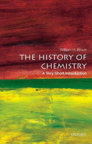 Book cover: “The History of Chemistry” with red, green, and yellow paint.