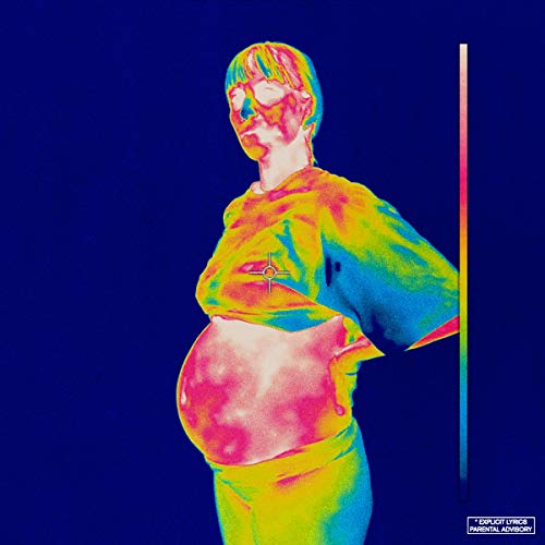 Brockhampton’s “Iridescence” vinyl cover: thermal image of a person’s torso.