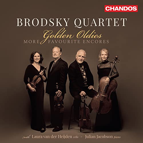 Brodsky Quartet album cover featuring four musicians with string instruments.