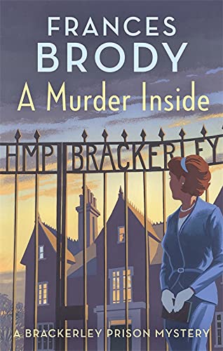 Book cover: woman in blue suit looks at a prison gate.
