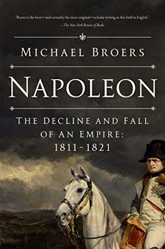 Book cover showing Napoleon on a white horse against a dark, stormy sky.