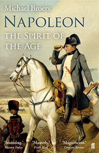 Book cover: Napoleon on horseback, gazing through binoculars.
