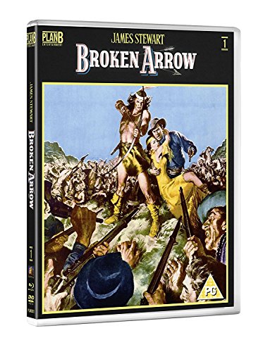 Western movie Blu-ray case with a chaotic battle scene and two male protagonists.