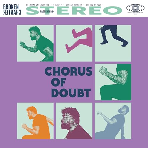 Album cover for Broken Chanter’s “Chorus Of Doubt” with fragmented figures.