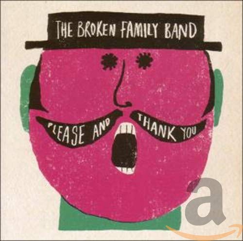 CD cover: Pink face with a large smile and text “Please and Thank You”.