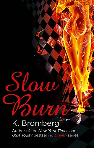 Book cover: fiery figure running, black background, and red title "Slow Burn".
