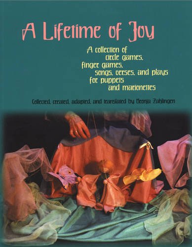Book cover with puppets and marionettes, titled “A Lifetime of Joy.”