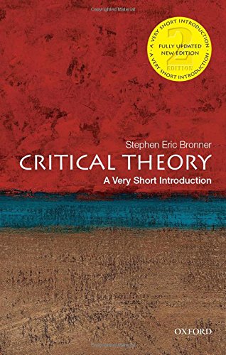 Book cover for Critical Theory: A Very Short Introduction with abstract red and brown art.
