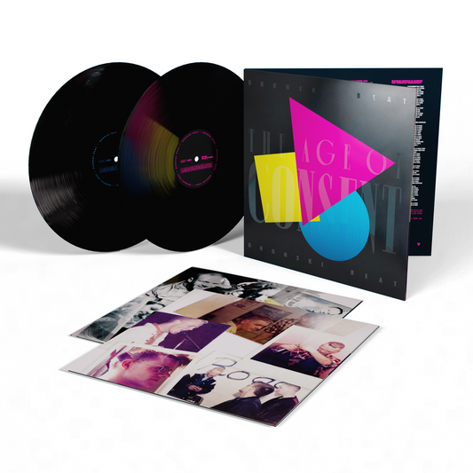 Bronski Beat “The Age of Consent” 40th Anniversary vinyl record and inserts.