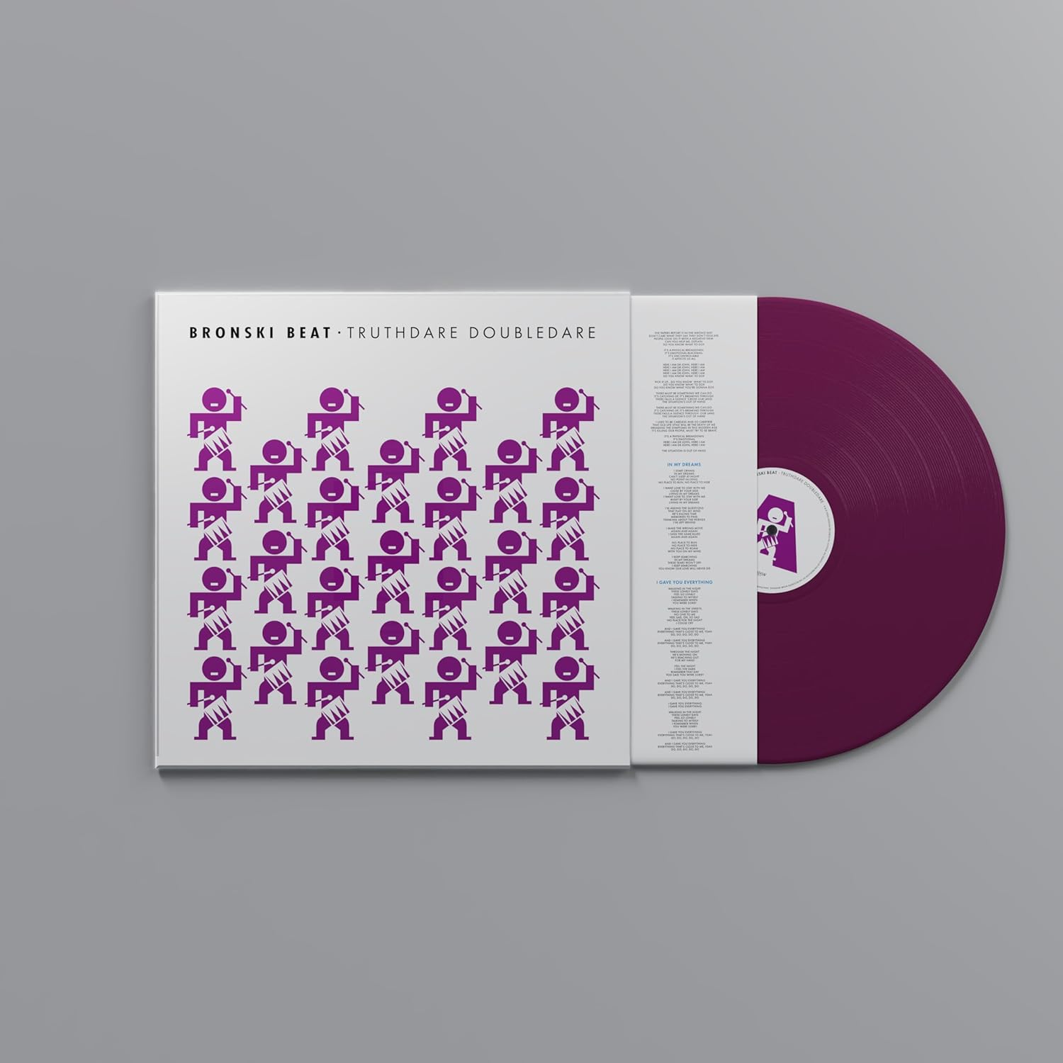 Bronski Beat “Truthdare Doubledare” 40th anniversary vinyl record with purple disc.
