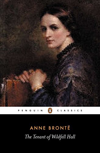 Book cover featuring a portrait of a woman in dark clothing by Anne Brontë.
