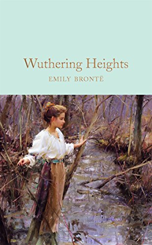 Book cover of "Wuthering Heights" with a painting of a woman outdoors.