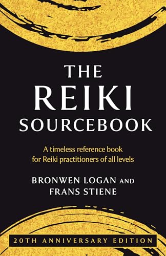 Book cover: "The Reiki Sourcebook" with gold and black design.