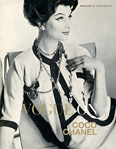 Black and white portrait of Coco Chanel with book title overlay.