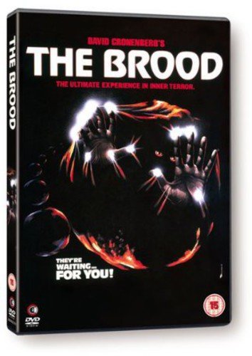 DVD cover for horror film "The Brood" with a red and black image.
