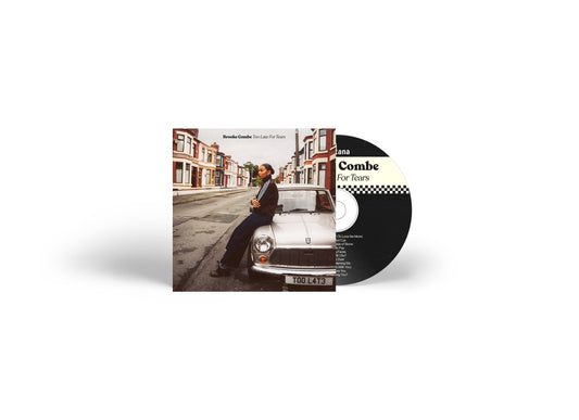 CD case and disc for Brooke Combe’s “Too Late For Tears” album.