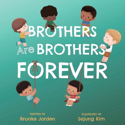 Book cover depicting four diverse young boys playing together.