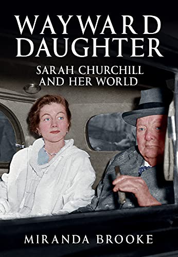 Book cover featuring Sarah Churchill and Winston Churchill in a car.