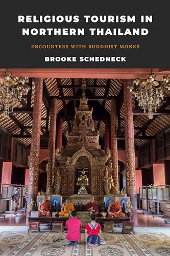 Book cover: Thai temple interior with kneeling figures and monks.