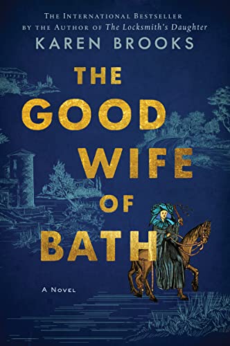 Book cover: “The Good Wife of Bath” with a woman on horseback.