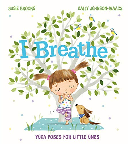 Book cover: girl in yoga pose with tree and dog.