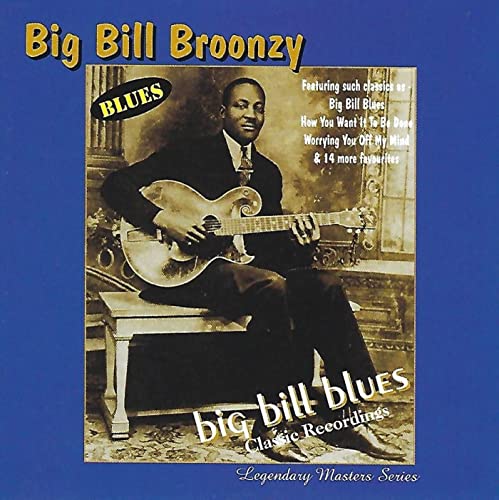 CD cover for Big Bill Broonzy’s “Big Bill Blues” featuring a portrait.